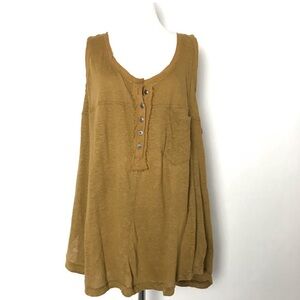 Size large Free People Travelers linen tank
